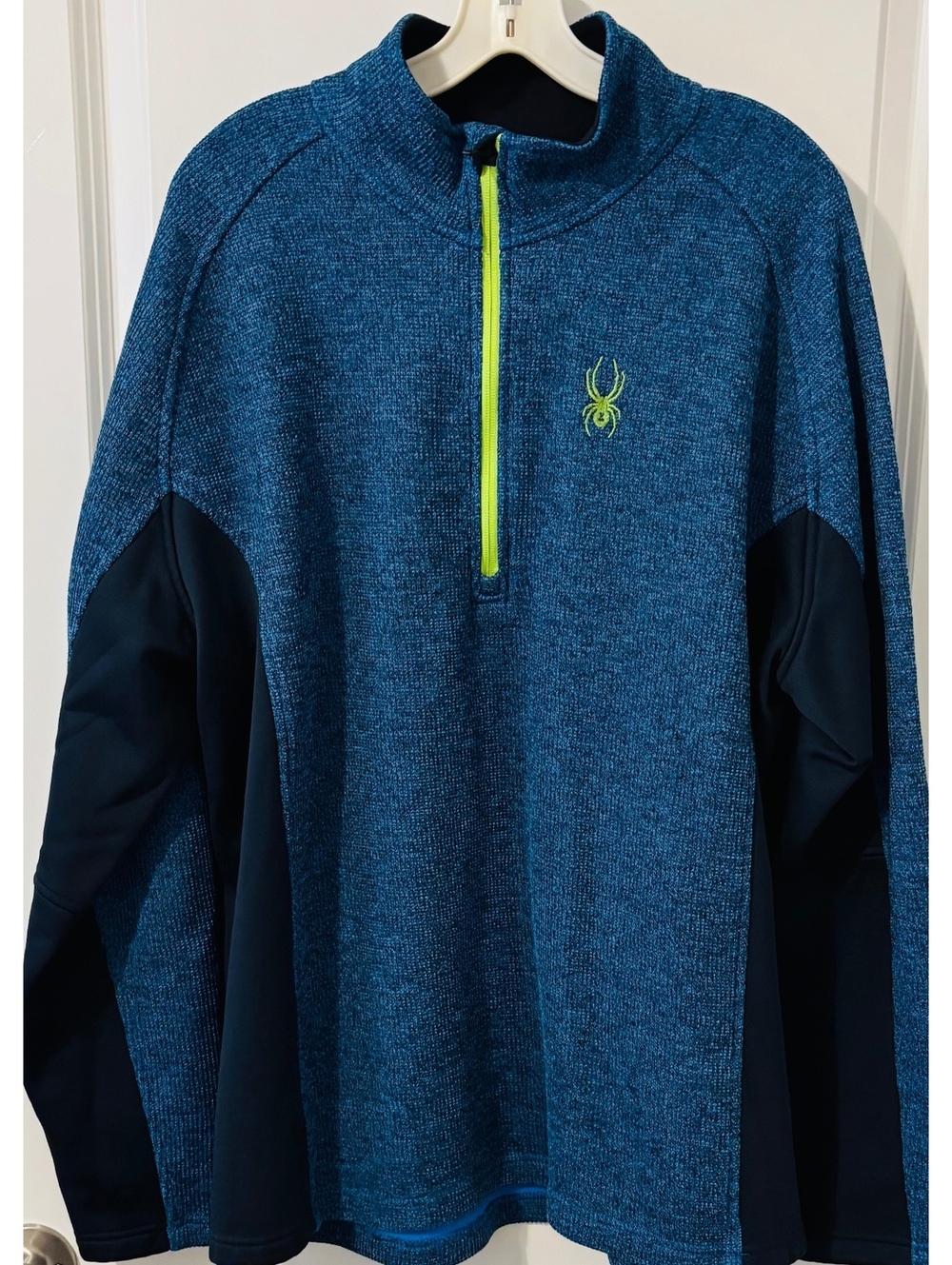 Spyder Men's Half Zip Pullover Soft Fleece Activewear Sporty Size XXL